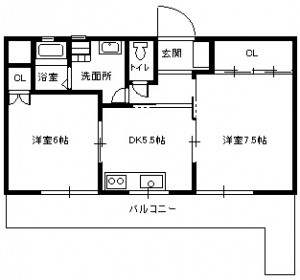 宮田アカマツ403間取り